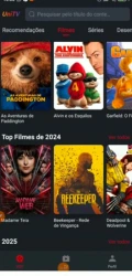Tela do aplicativo UniTV 5
